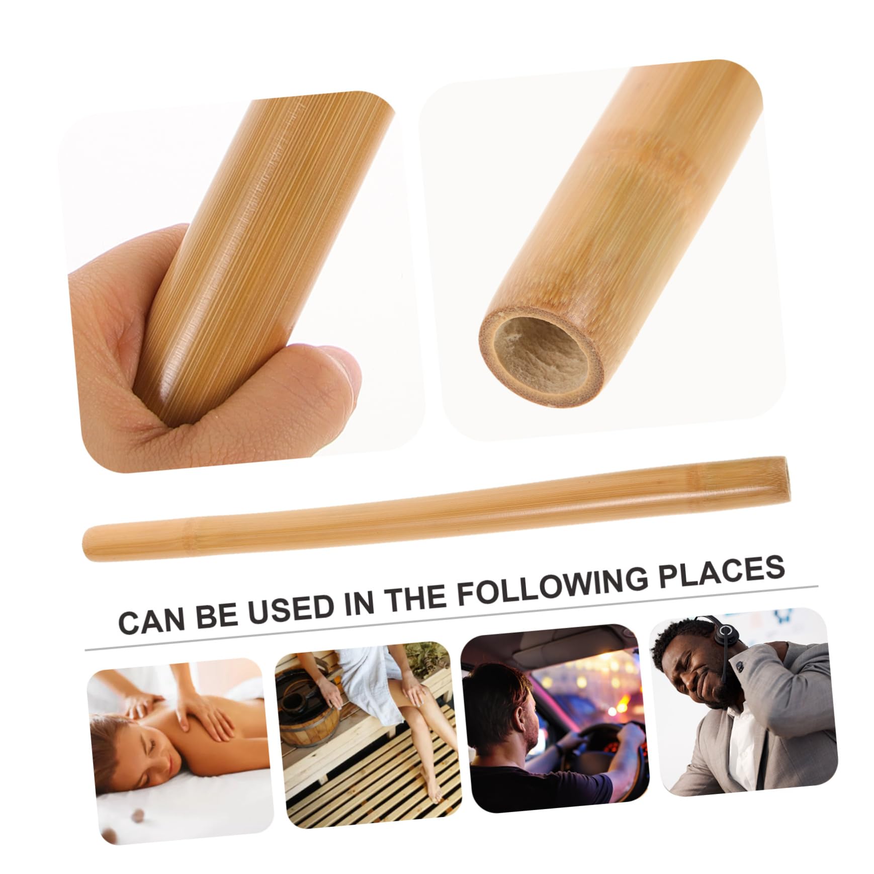 2 Varillas De Masaje De Bambú Rodillos De De Estimulación Herramientas Manuales Para Hombros Y Cuello Rodillos De Masaje Para Esculpir Masaje De Pies Con Presión