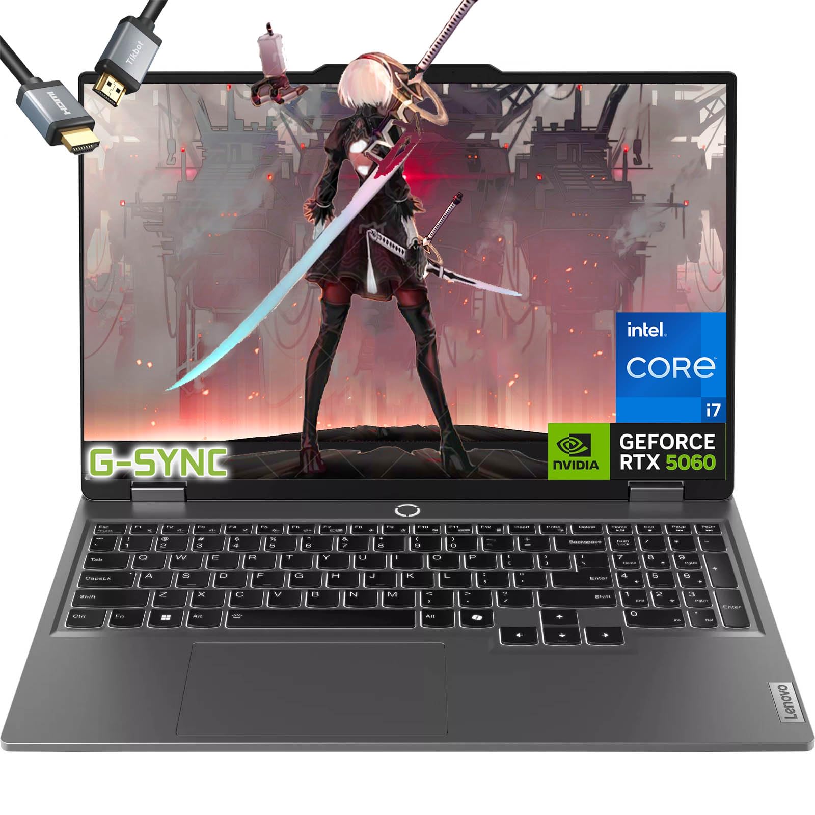 Lenovo-LOQ Gaming-Laptop RTX 5060- Intel i7-13650HX - 15.6" FHD 144Hz Display MUX Switch -G-SYNC -64GB RAM -2TB SSD -Backlit Keyboard -2025 Portatil