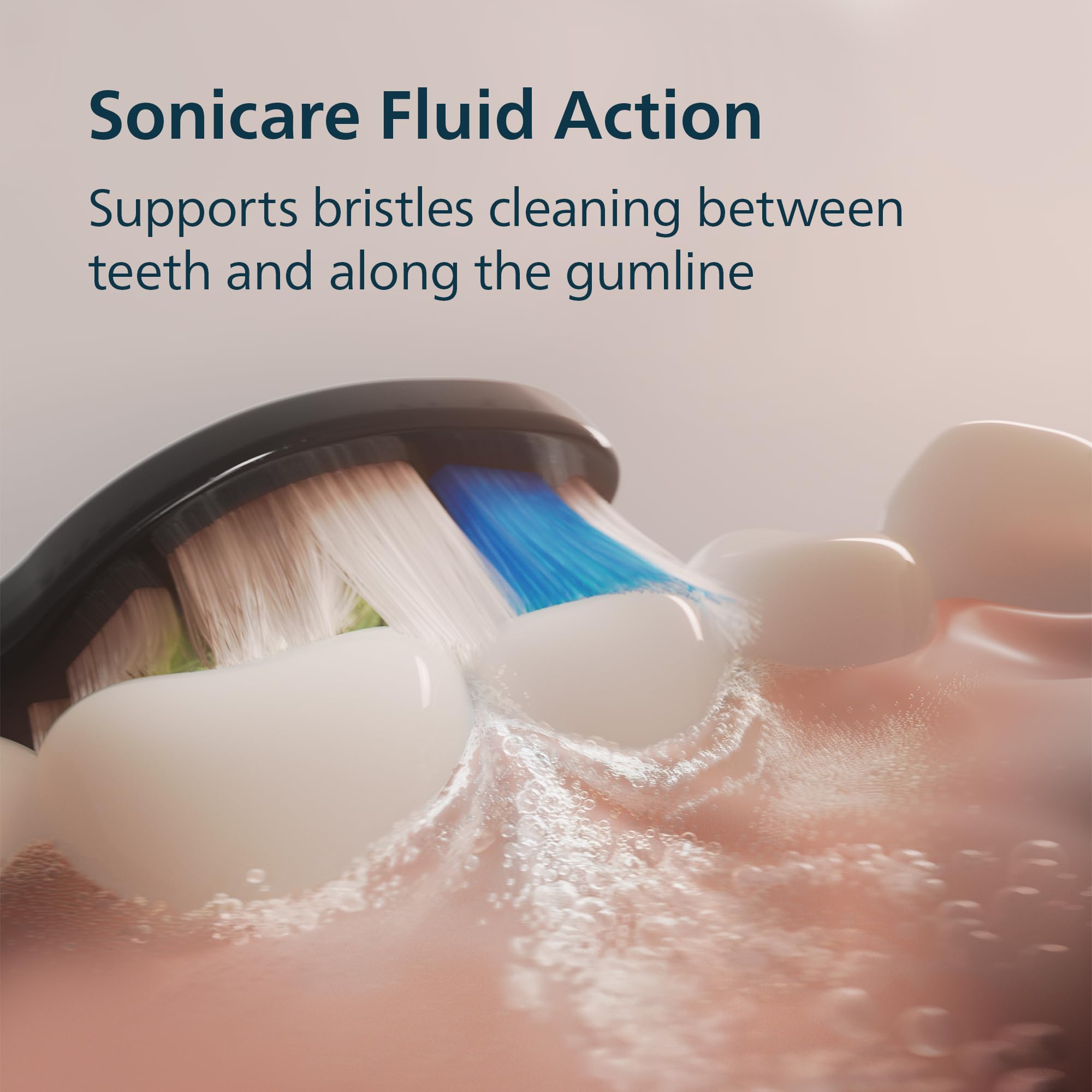 Philips Sonicare Cepillo de dientes eléctrico serie 4200, cepillo de dientes sónico con sensor de presión, 3 niveles de intensidad, función EasyStart, SmarTimer y QuadPacer, tiempo de funcionamiento