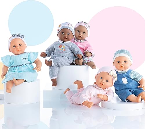 Miniatura 9 de Corolle Bébé Calin Maud - Muñeca de bebé suave de 12 pulgadas con aroma a vainilla, traje azul y ojos durmientes para niñas de 18 meses en adelante,