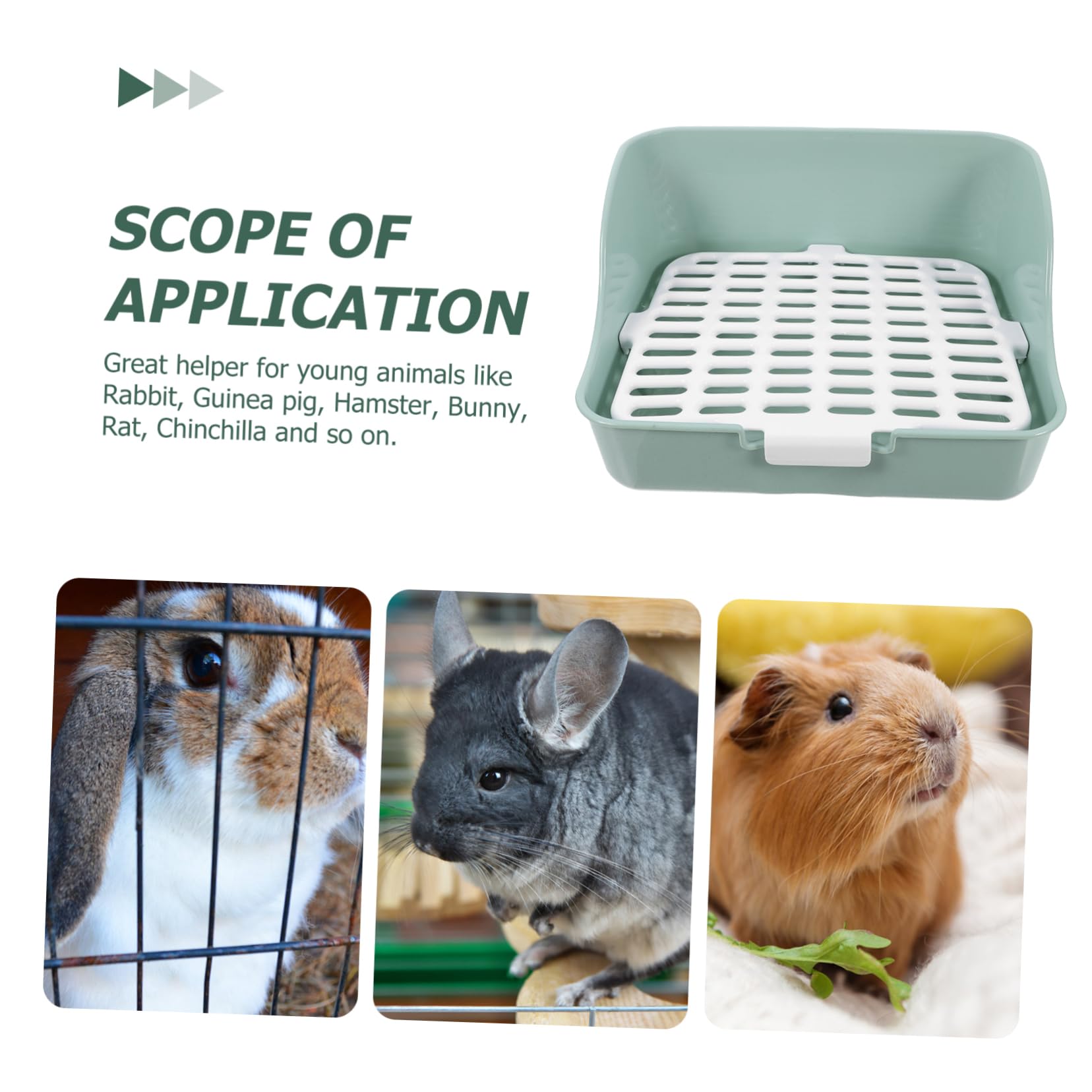Ecktoilette Für Kaninchen Und Meerschweinchen Mit Spritzschutzdesign Ausreichendem Platz Für Kleine Haustiere Und Stabiler Quadratkonstruktion