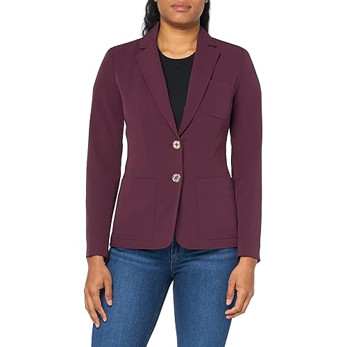Tommy Hilfiger Women's Work Two Button Blazer Jackets
