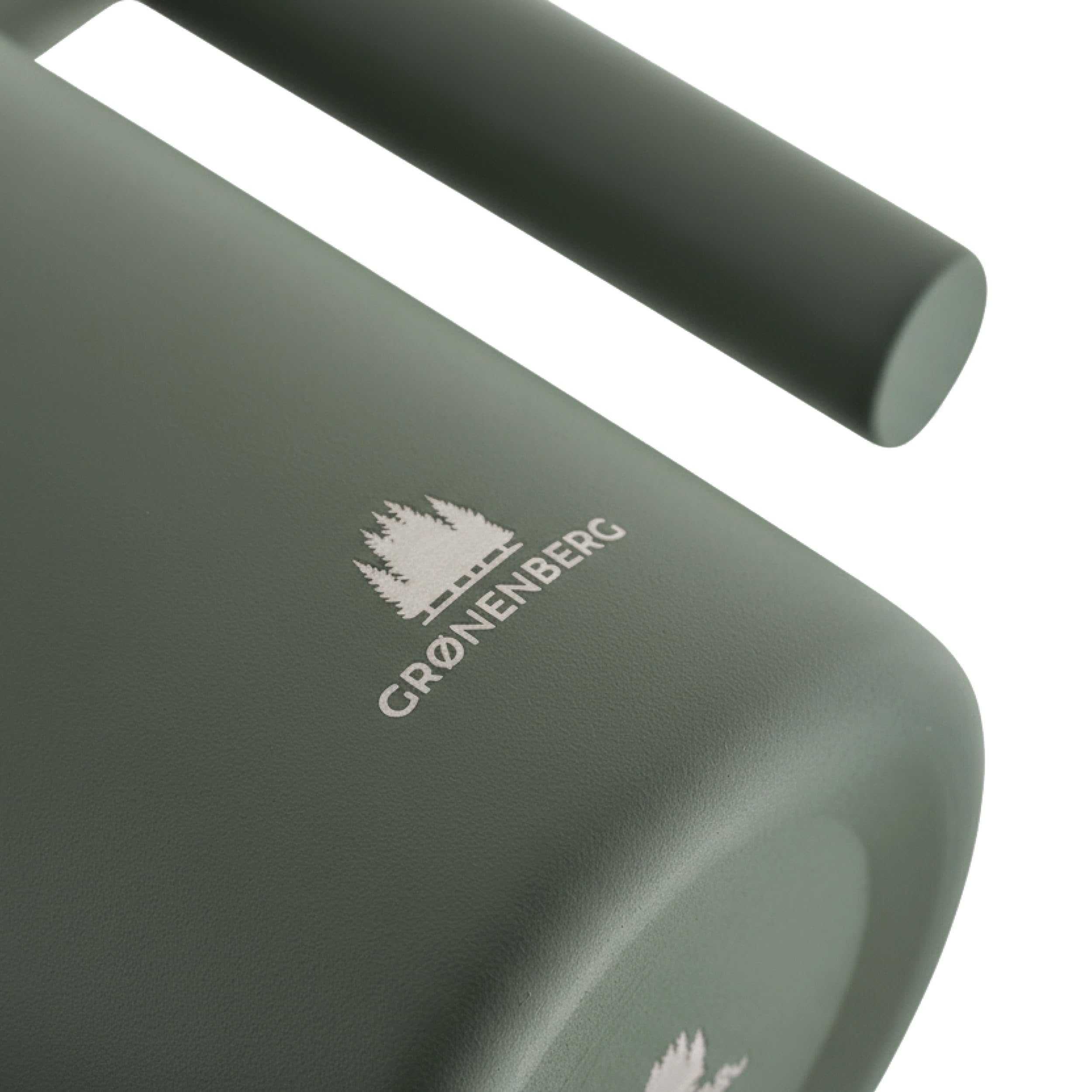 Groenenberg French Press Forest 600ml (3 Tazze) l Caffettiera francese in acciaio inox l Caffettiera pistone con filtri di ricambio e funzione termica