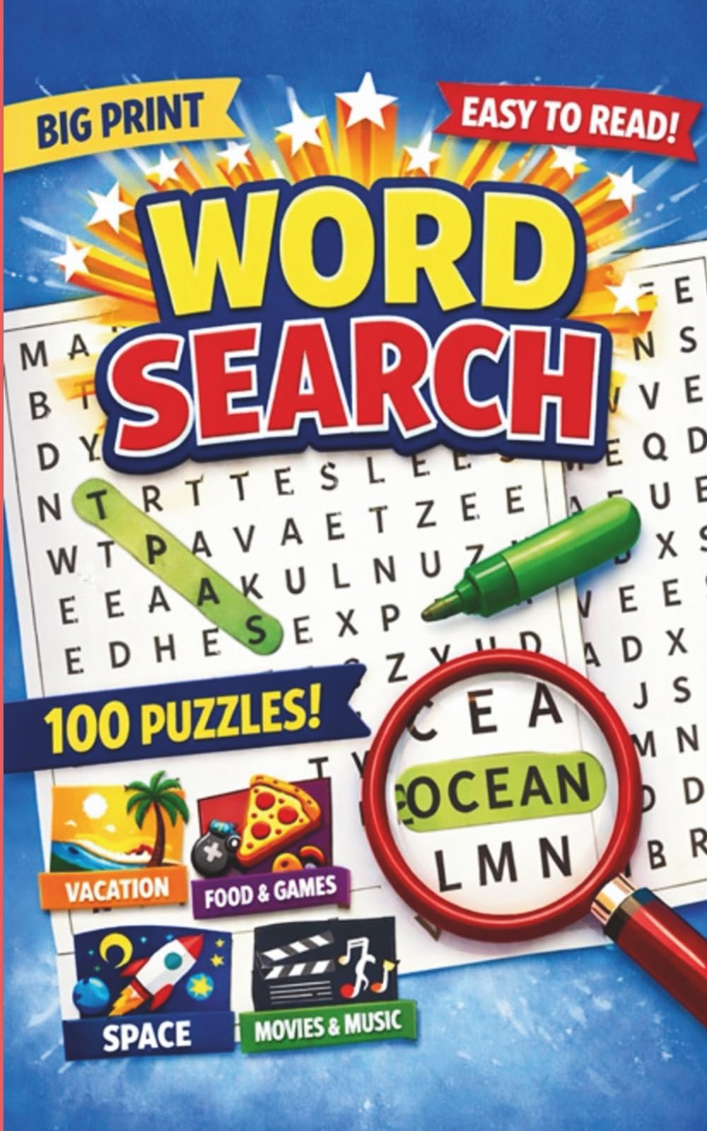 BIG PRINT WORD SEARCH: A Relaxing Collection of 100 Large Print Word Searches