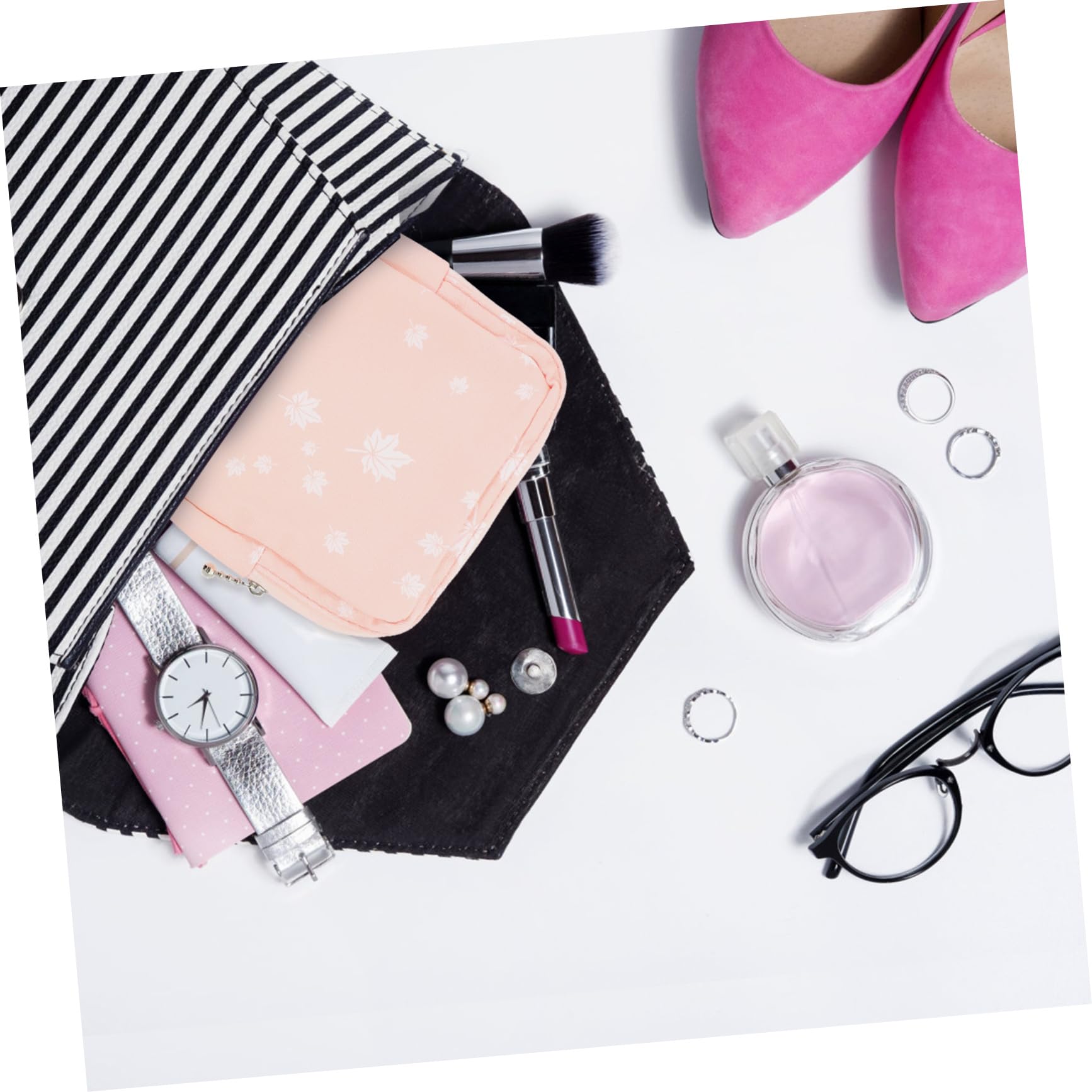 minkissy 2pcs Sanitary Napkin Storage Bag Tampon Bag for Purse Casual Feminine Pouch Small Menstrual Pad Container