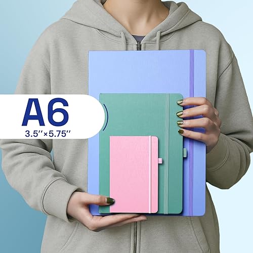 Miniatura 3 de ONAVIA Cuaderno de bolsillo A6, cuadernos pequeños de diario, 160 páginas de tapa dura mini bloc de notas para escribir, trabajo, escuela y toma de