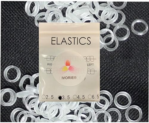 Miniatura 4 de IVORIE Bandas elásticas cosméticas de goma para alineación de huecos, 80 piezas (14 de pulgada de zorro de 4.5 oz (alto)))