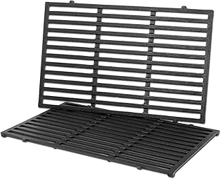 Denmay 7638 44,5cm Grilles en Fonte de Grilles de Cuisson pour Weber Spirit 300 Series,E/S 310, 320, 330, Spirit I & II 300 Spirit 700, 900, Genesis 1000-3500, Genesis Gold Silver Platinum B/C, 7639