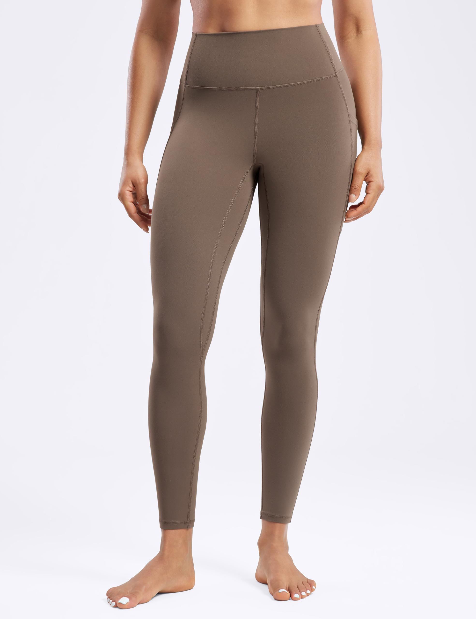 ENERBLOOM Damen-Workout-Leggings mit Taschen, Yogahose, 63,5 cm/71,1 cm, hohe Taille, athletische Strumpfhose, weich, Fitnessstudio, Lounge, Activewear