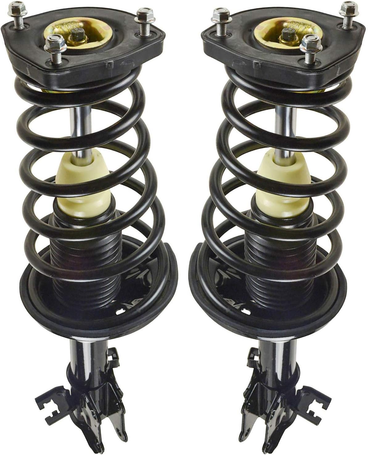 TRQ Rear Strut & Coil Spring Assembly Set Driver & Passenger Sides Compatible with 03-08 Hyundai Tiburon