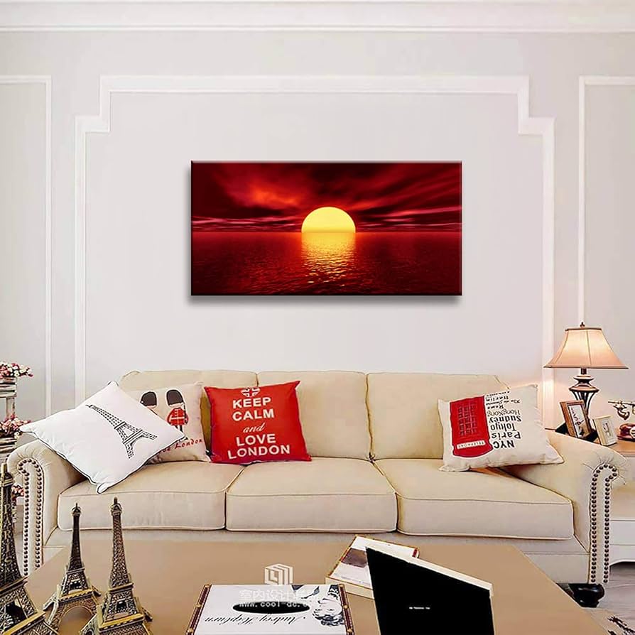 夏た〜海景色。40＊50绘框つき 夏た〜海景色。40＊50绘框つき INDOORPLUS公式｜掛絵