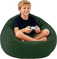 Vista 9 de LPMOERA Puf de espuma viscoelástica para niños/adolescentes con relleno redondo para niños, para sala de estar, dormitorio, dormitorio