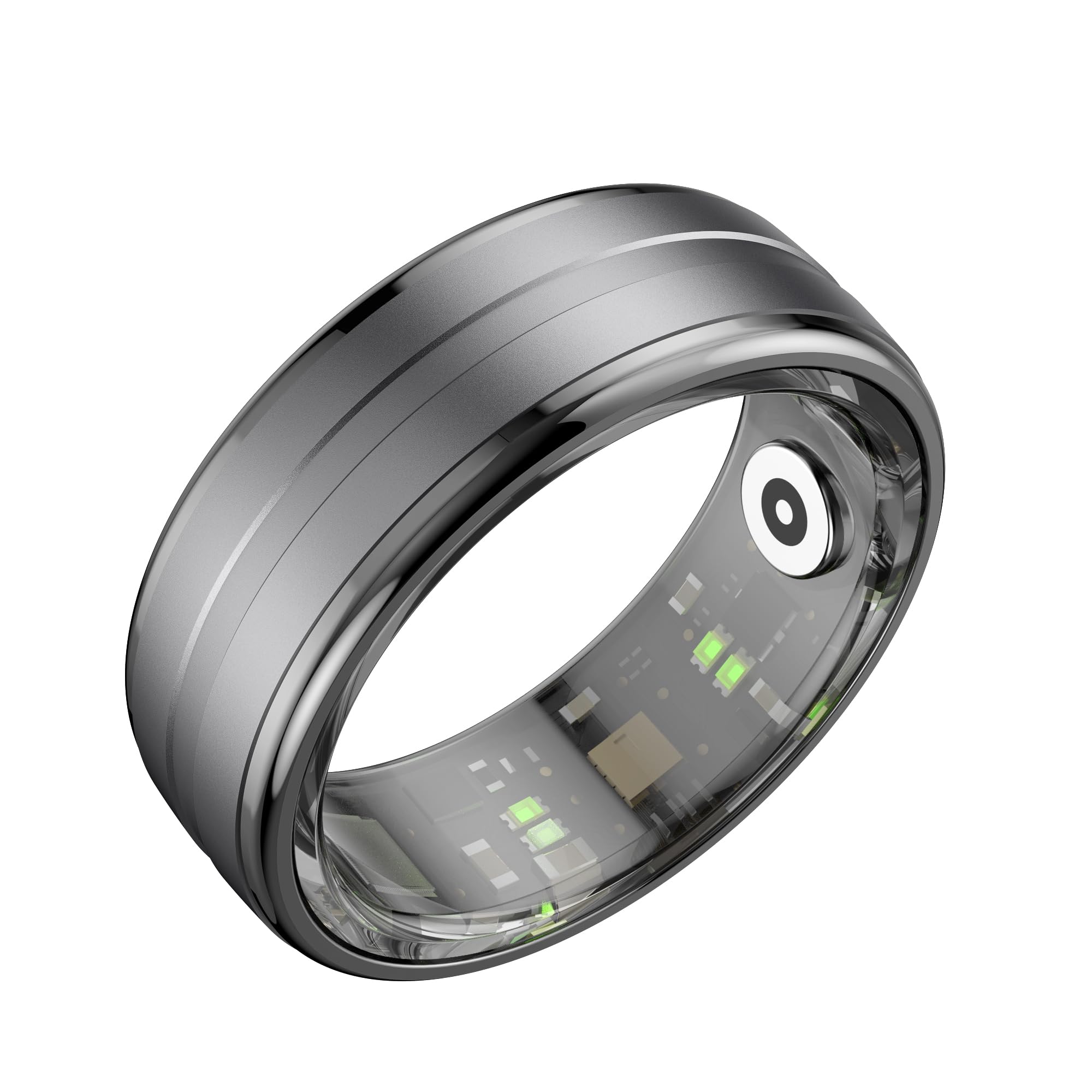 2025 Smart Ring,con Monitoraggio del Sonno e della Frequenza Cardiaca,Resistenza all'Acqua 5ATM,Tracker Fitness Leggero da 4,4g con Durata della Batteria 7 Giorni,Android iOS