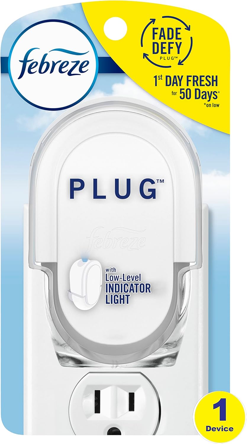 Febreze Plug In Air Freshener Scented Oil Warmer, 4 Count (Oil Not Included)