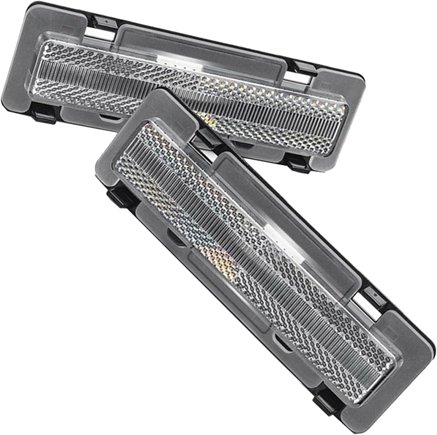 1 Pair Front Side Marker Clear Lens Amber Light, LED Front Bumper Sidemarker Lamp Solid Constant Light, Compatible with Chevy Camaro, Compatible with Pontiac Firebird 1982-1992