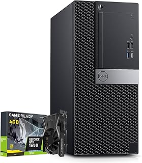 Dell OptiPlex Gaming Tower PC Computer - Hexa Core i5 9500 9th Gen Processor Up to 4.40GHz - GeForce GTX 1650 4GB DDR6-16GB DDR4 RAM 1TB M.2 NVME SSD- Windows 11 Pro - WiFi - HDMI (Renewed)