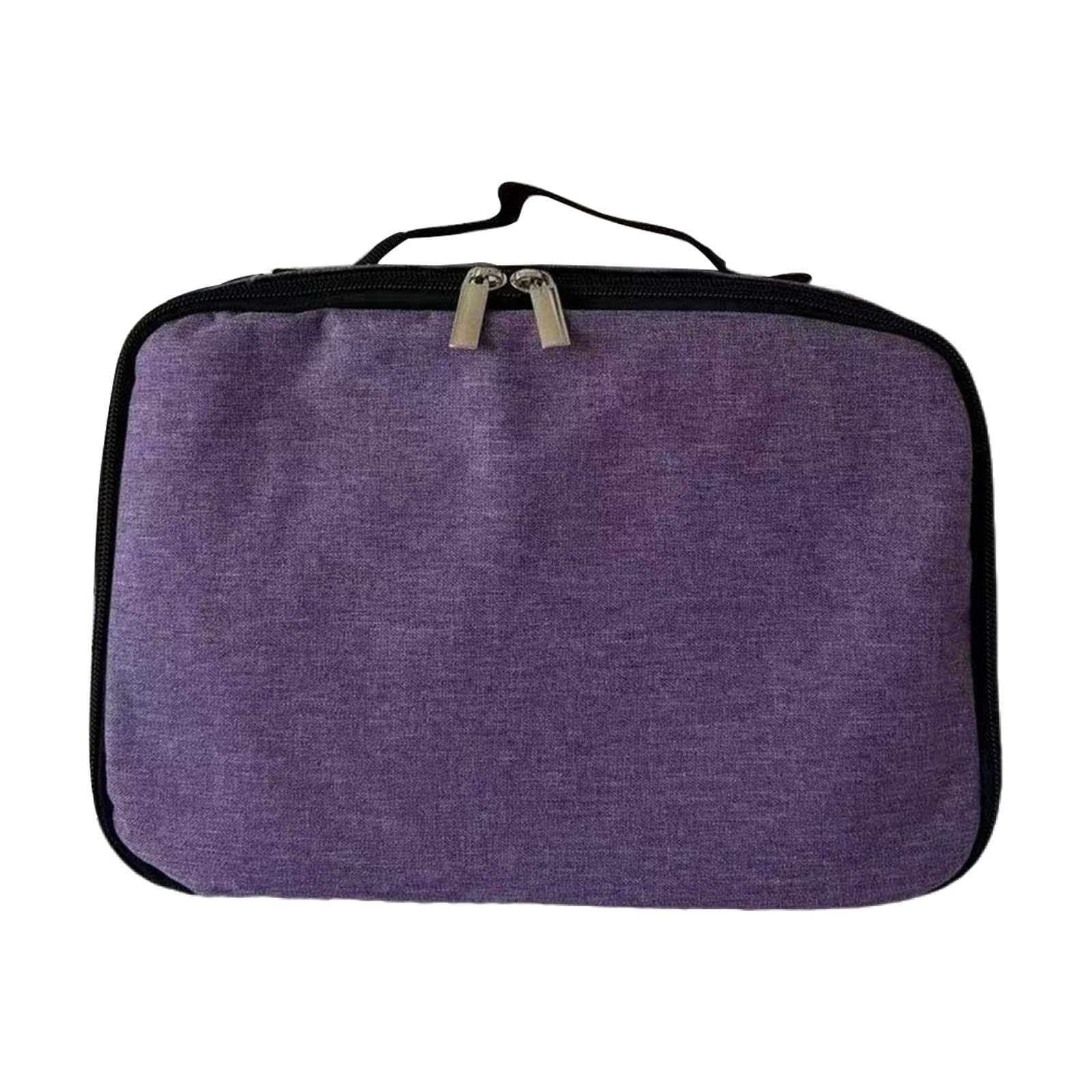 FABLOFT Sunglasses Organizer Case Soft Lining Multifunctional Eyeglasses Storage Box Purple-image-12