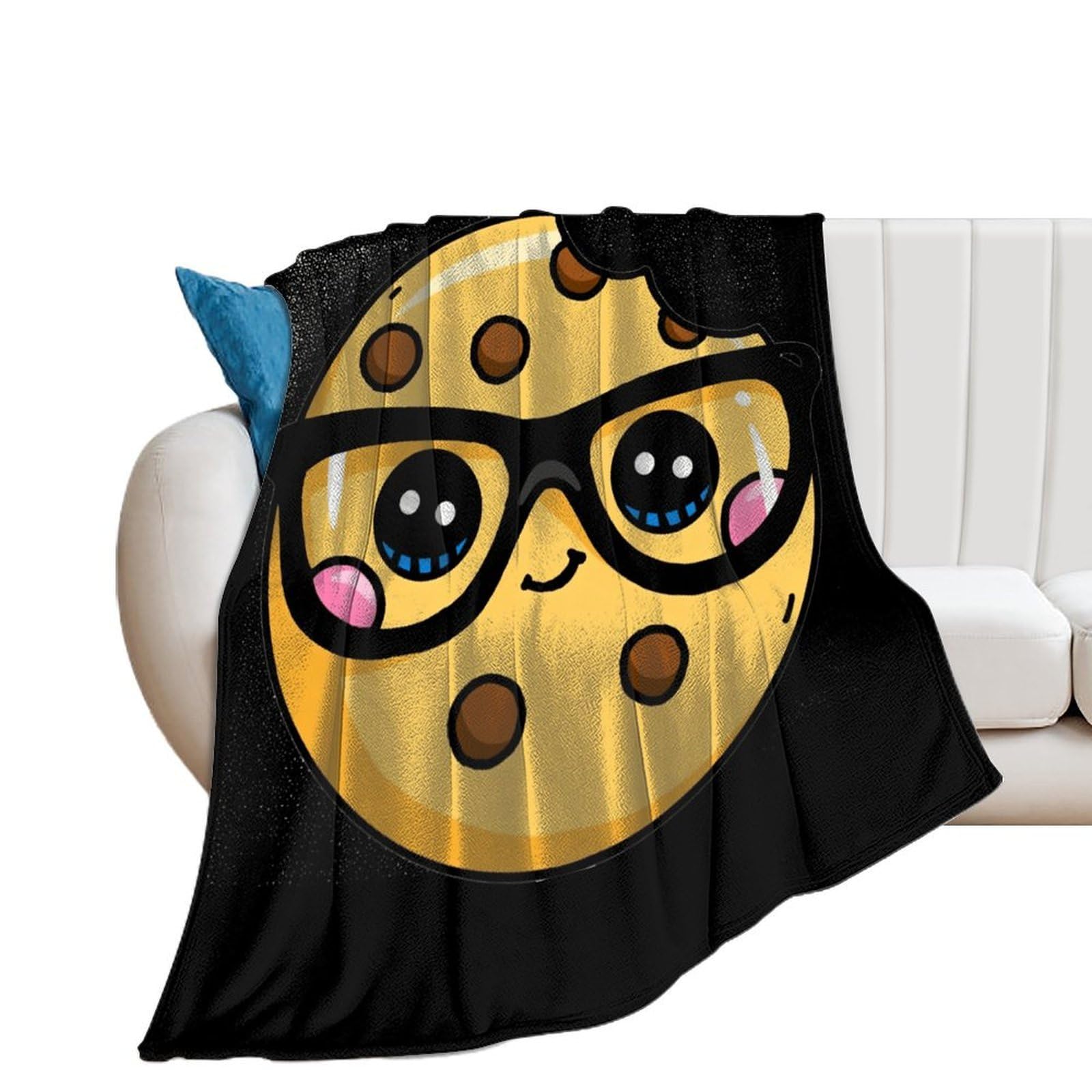 Cute Cookies Flannel Blanket Soft Throw Blankets Bed Couch Sofa Travel