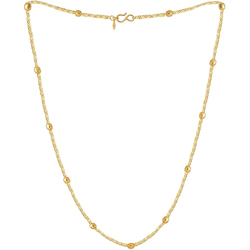 Fashion Frill Gold Plated Necklace Jewellery Collection Neck Chain For Men Women Girls Boys Wedding Jewelry