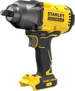 FATMAX V20 | 18V Brushless 1/2" High Torque Impact Wrench - Brushless Motor, Up to 2,000 RPM and 949Nm Torque, 3 Speed, 1/2" Anvil w/Hog ring, LED work light, Wrench Only
