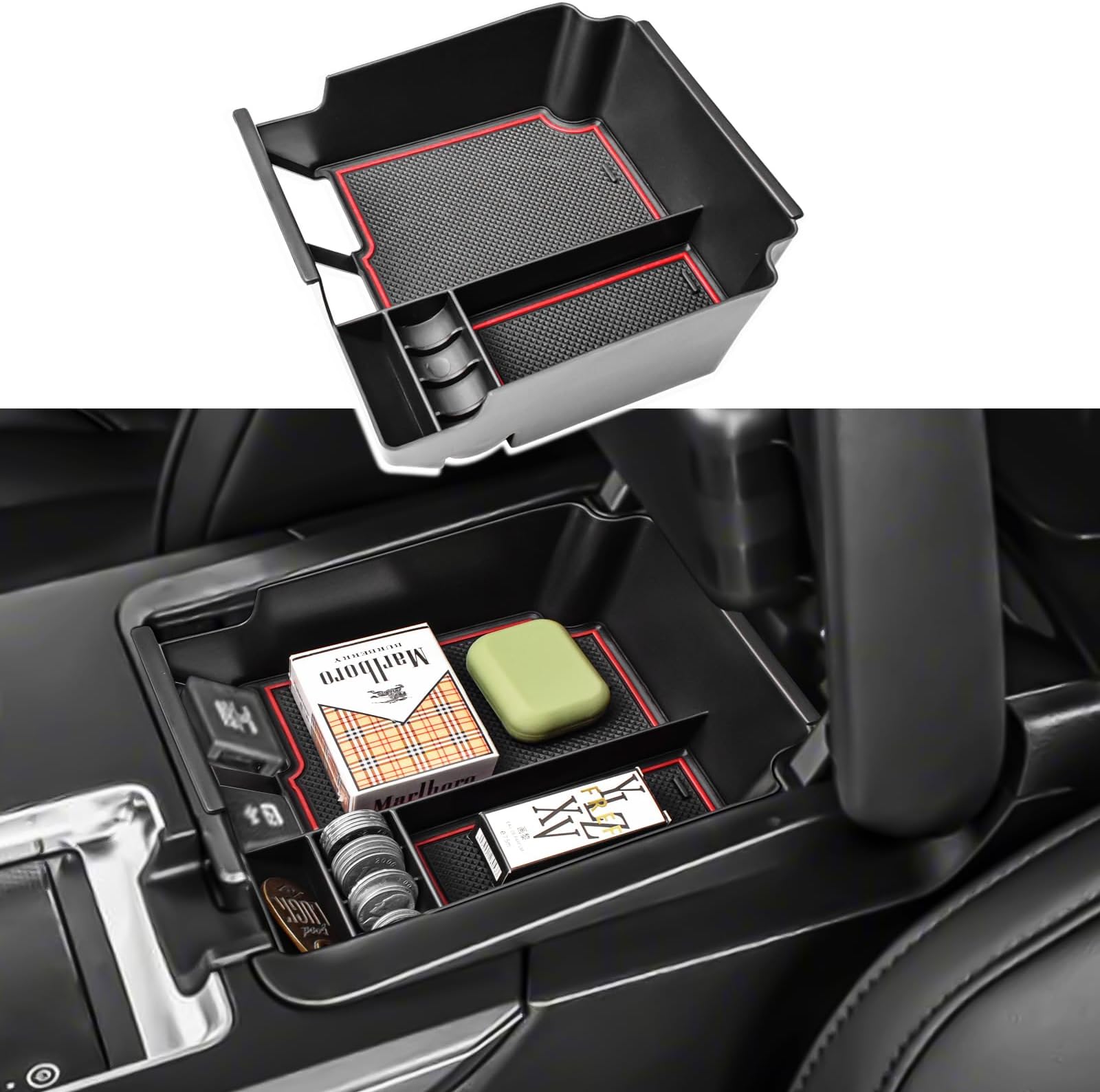 Amazon.com: Neepiar Center Console Organizer Compatible with Hyundai ...