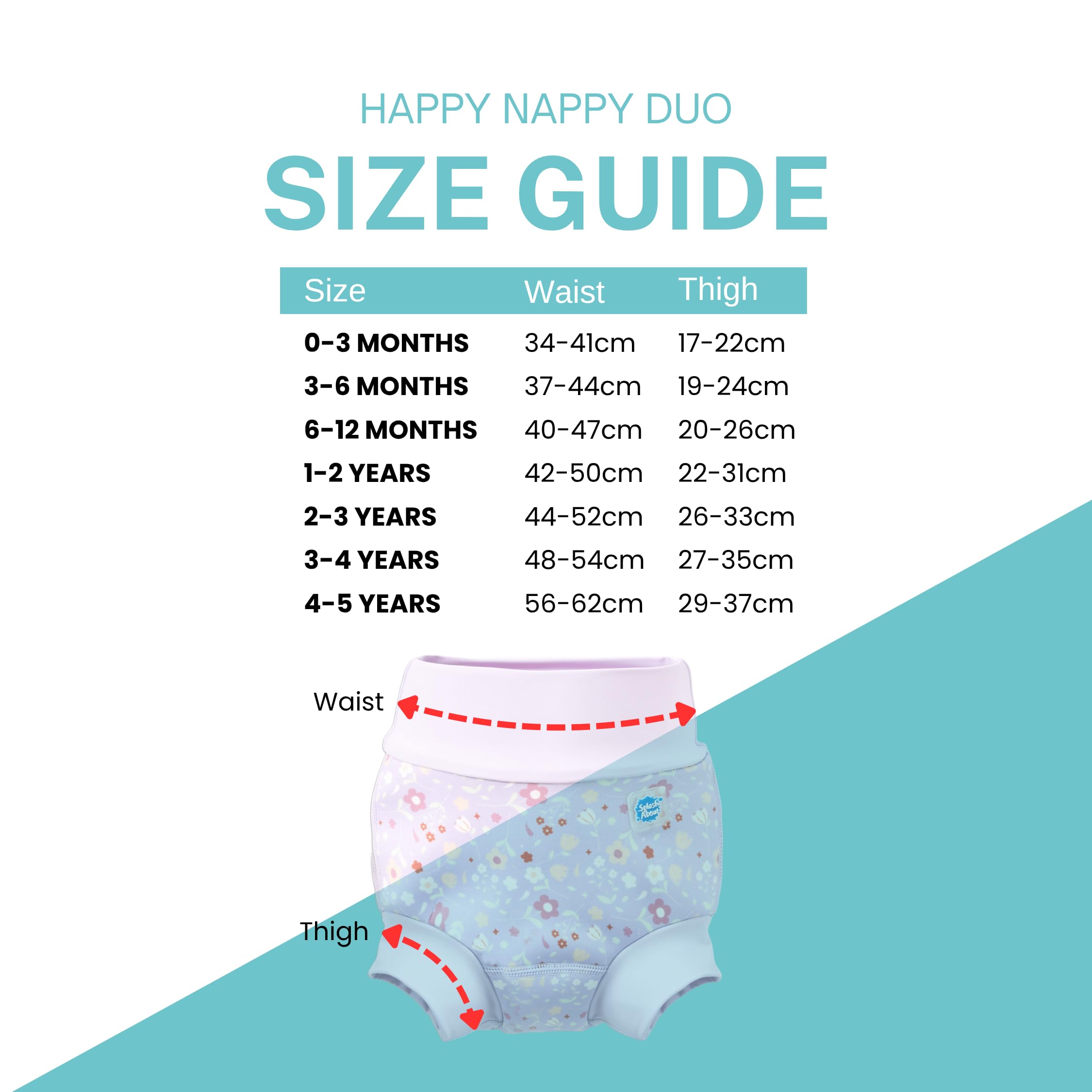 Splash About Happy Nappy Duo, Lilac Spring, 12-24 miesięcy, Liliowa wiosna, 12-24 miesi?cy