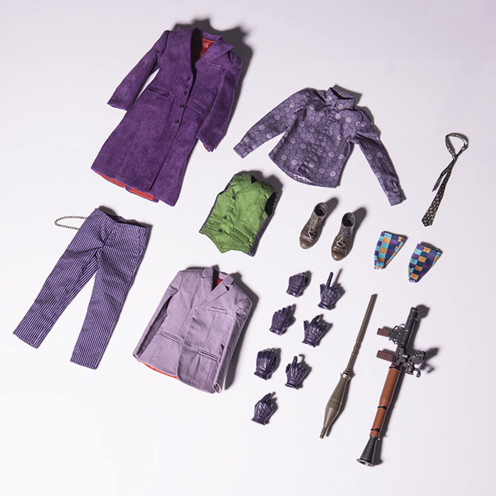 Amazon.co.jp: 1/6 スケール アクション フィギュア男性人形服、ピエロ