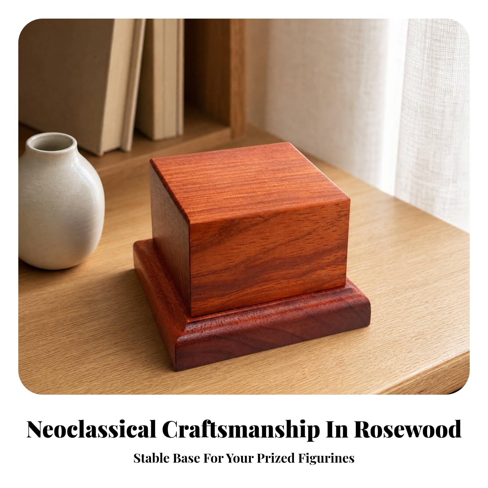Präsentationssockel formbeständig quadratisch sockel mit Stufen dekorativ quadratisch sockel für Schreibtisch , 8x8cm