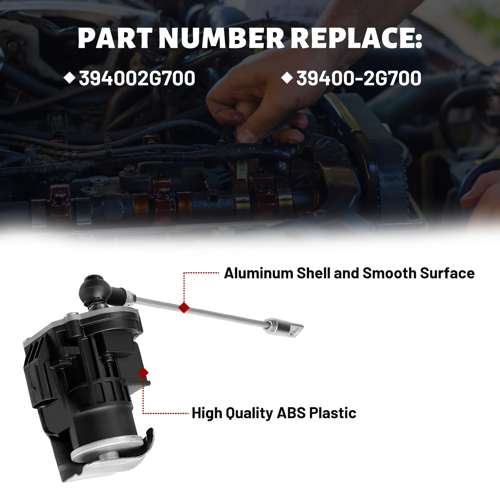 WMPHE Turbo Wastegate Actuator Replacement For Hyundai & Kia 2.0L Models (Fits Sonata, Santa Fe, Sportage, Optima) - View #2