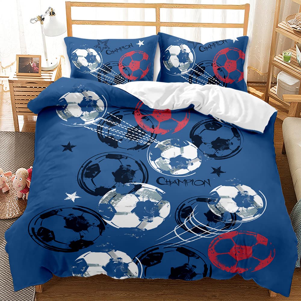 Housse de couette 155x220 en microfibre pour lit enfant et adulte