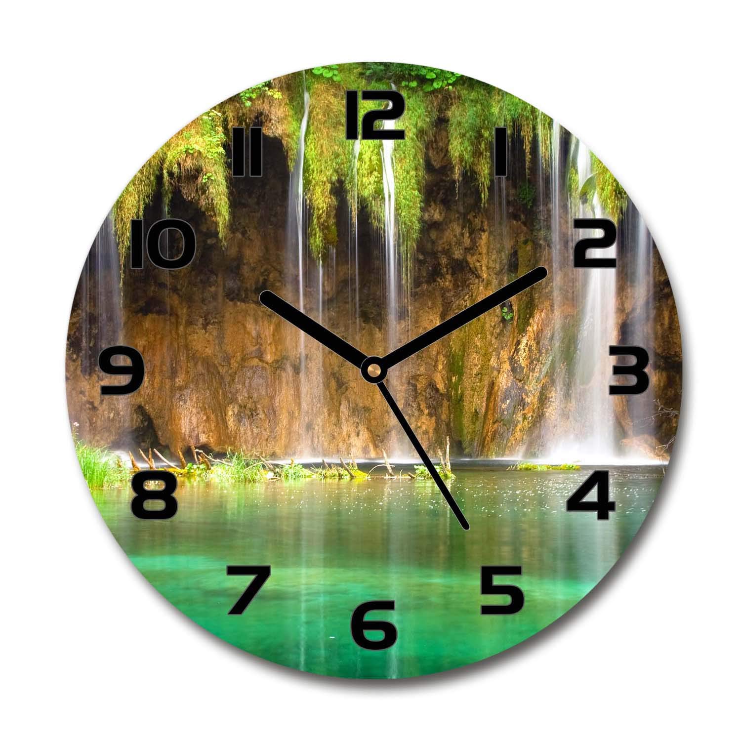 Horloge en verre silencieuse Tulup pour éliminer le tic-tac dans votre salon design