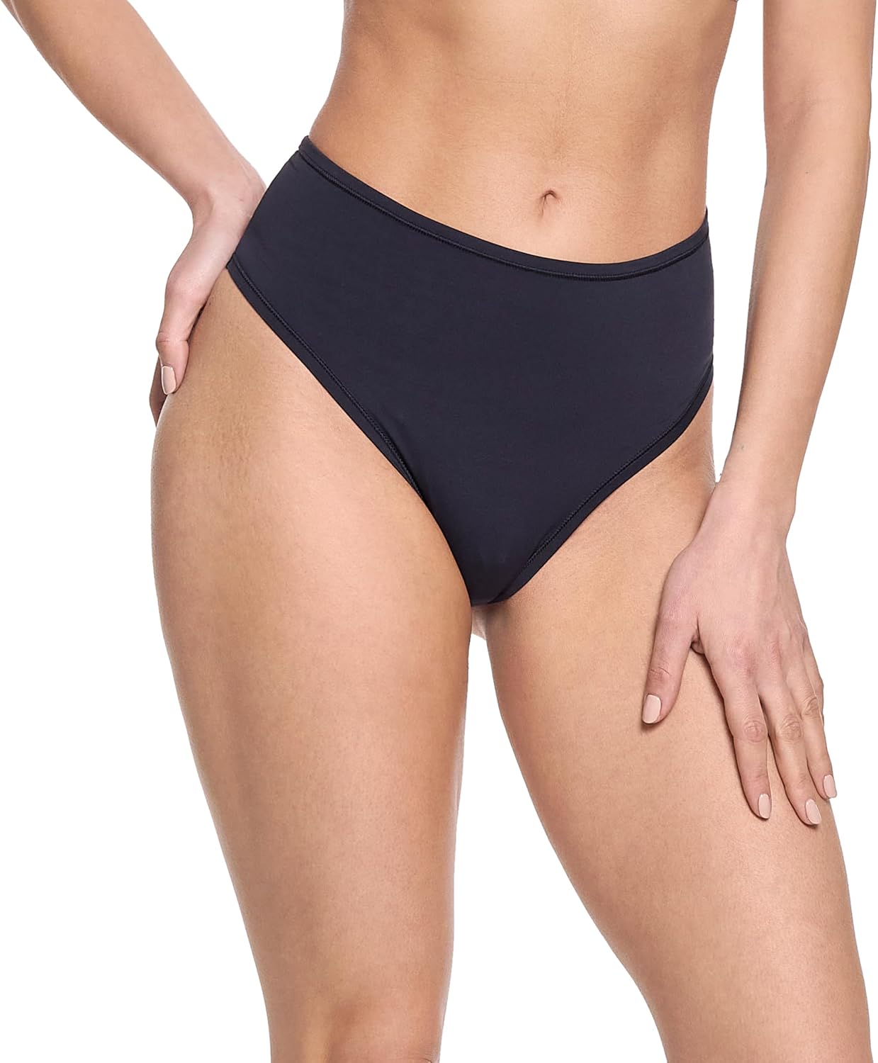 hanky panky YourFit High Rise Thong - Comfortable One Size Thong for Women (XS-XL) | High Waisted 3-Pack Thongs