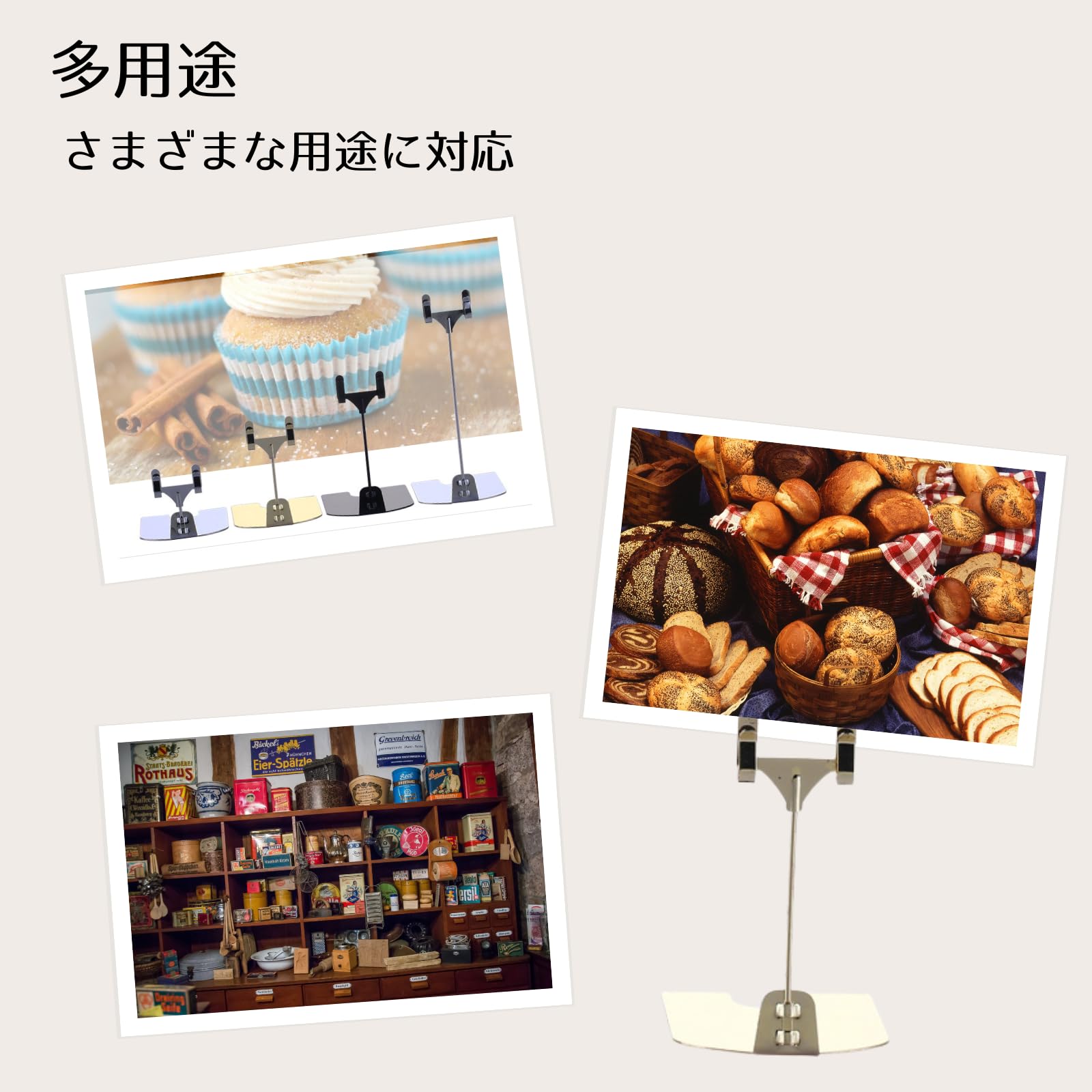 Amazon | HaOhana ポップスタンド 卓上 クリップ ミニ プライスカード 