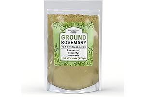 Unpretentious Ground Crushed Rosemary, 4 oz, Ultimate Cooking Herb, With Burst of...