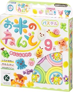 ギンポー お米のねんどパステル9色セット A-RD9PZFR あそびっこ 銀鳥産業
