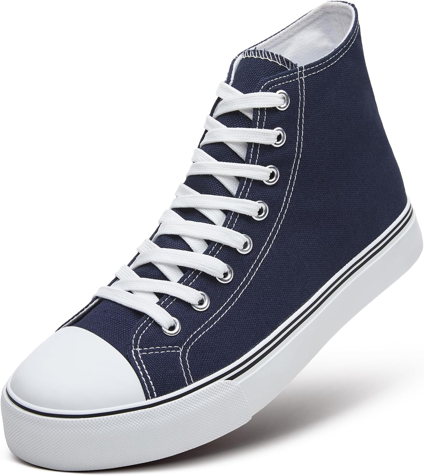 Men’s High Top Canvas Sneakers Lace Up Classic Casual Walking Shoes