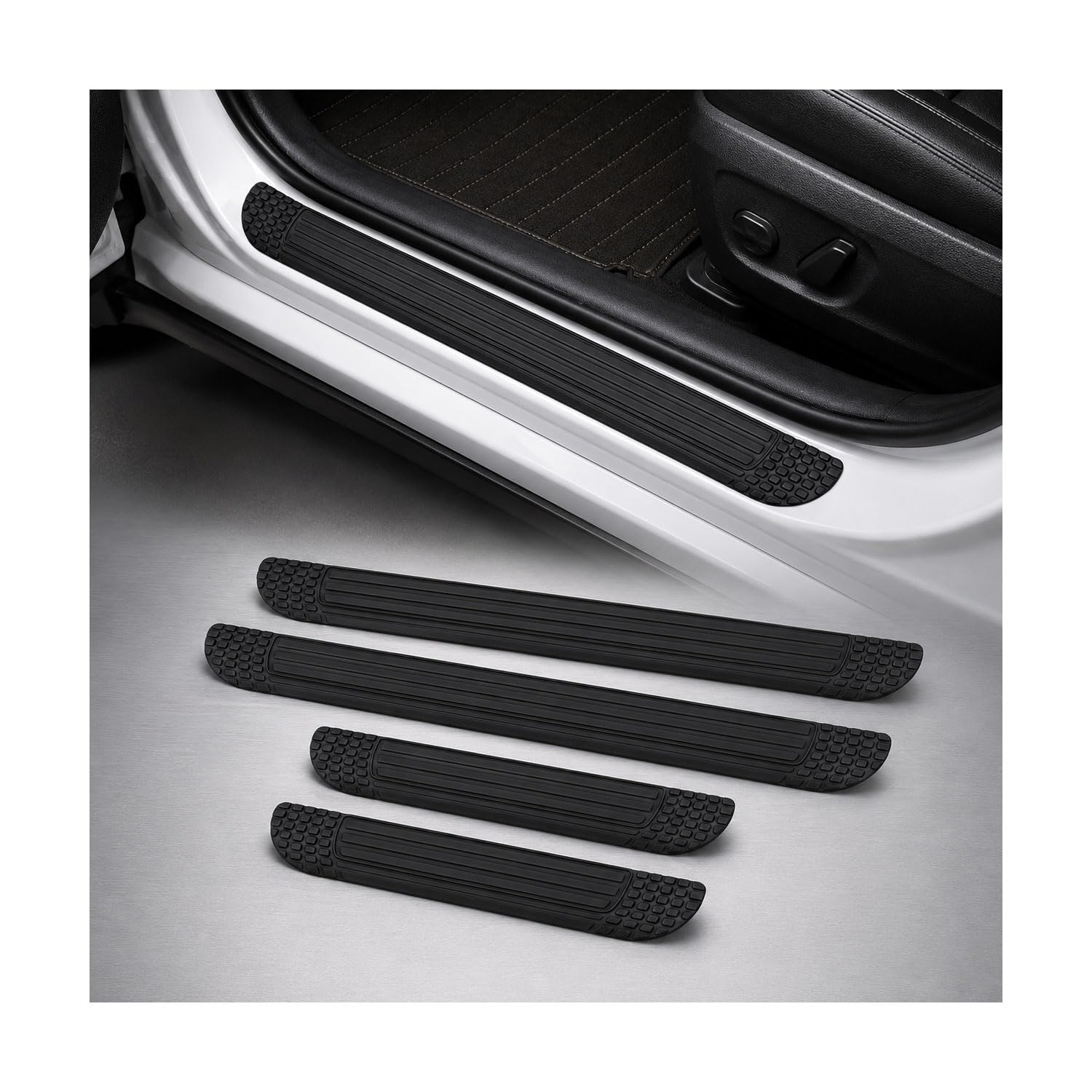 Protecteur de seuil de porte voiture personnalisable en PVC pour berline Hyundai Sonata