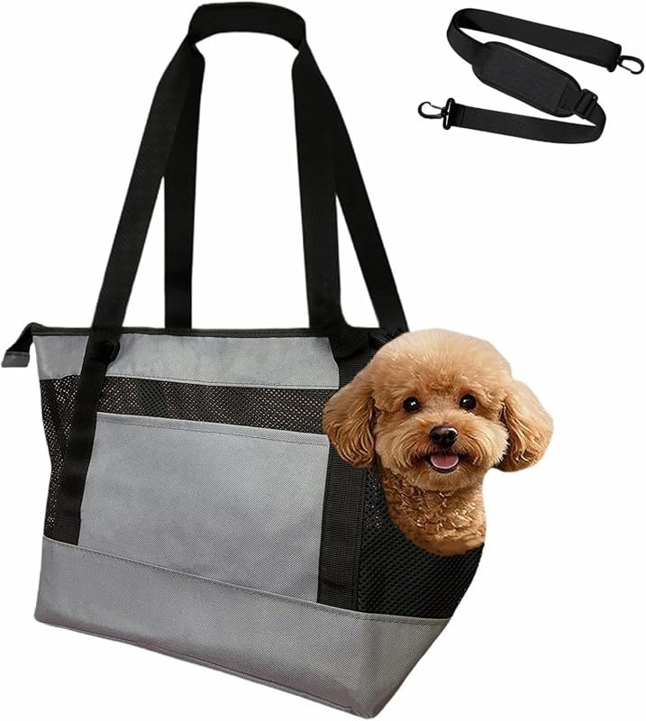 Caixa de Transporte Flexível para Cães Pequenos e Gatos NALIYOUHU com Bolso e Guia de Segurança — 49,53 x 19,05 x 29,97 cm