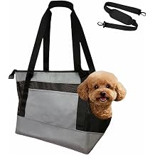 Dog Purse Carrier for Small Dogs with Pocket,Dog Carriers Soft Sided,Pet Carrier Purse for Puppy and Cats Up to16 lbs,Dogs and Puppies Tote Bag Carrier,Collapsible Travel Puppy Carrier