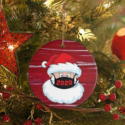 Miniatura 3 de Shan-S - 30 piezas de decoración de árbol de Navidad 2020, colgante iluminado, sin rostro, diseño de Papá Noel con una cara, regalo creativo para