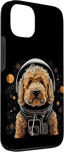 Miniatura 3 de Funda Goldendoodle para iPhone 13 Outer Space Golden Doodle on Galaxy Astronaut Goldendoodle