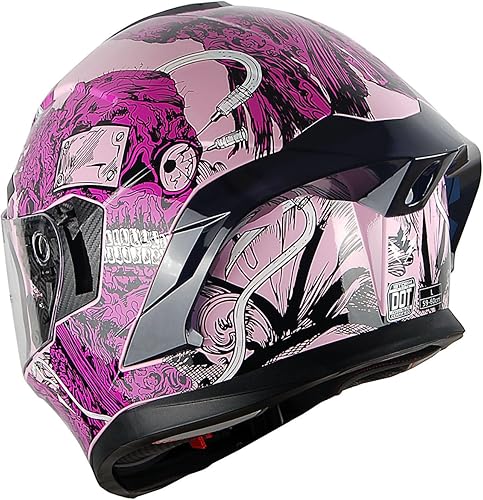 Miniatura 8 de Casco 1Storm. Casco integral modular para motocicleta, con visor desplegable doble y parasol, casco de rostro completo