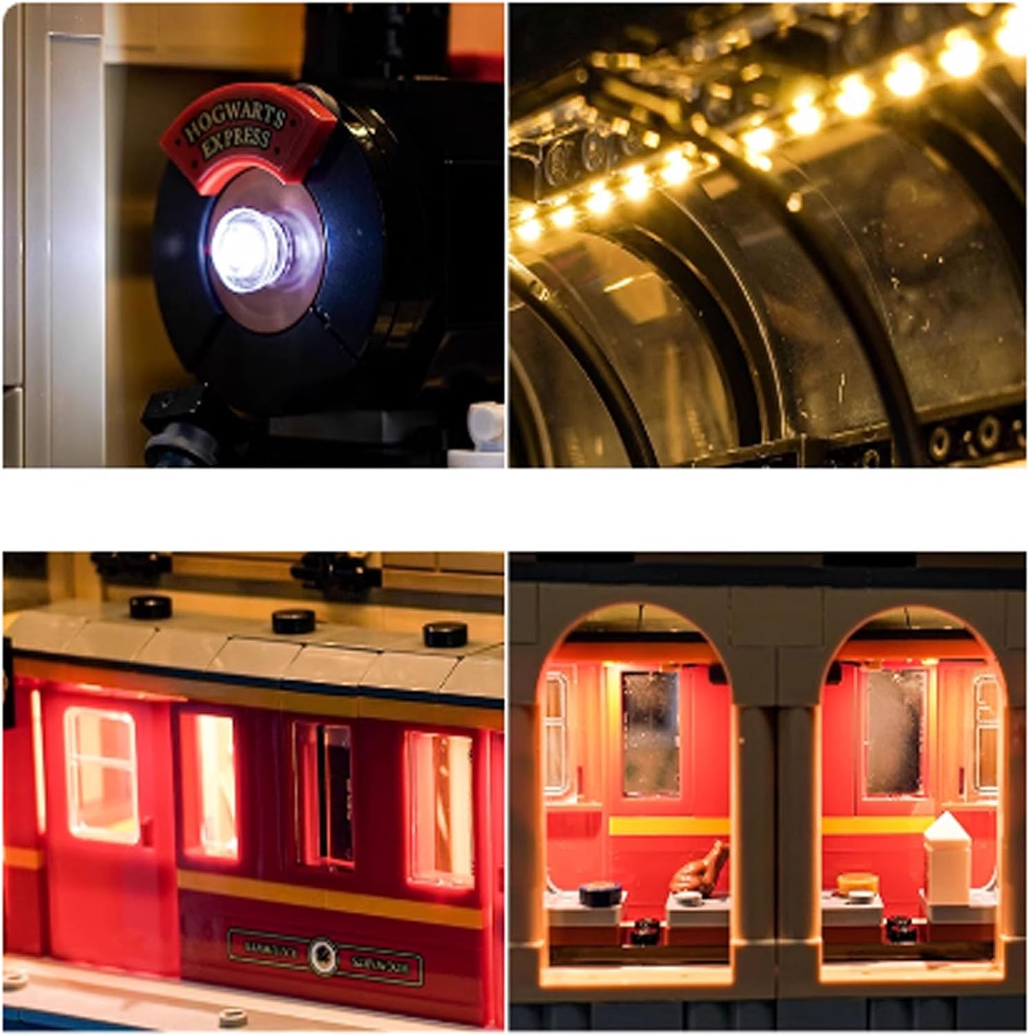 LED Lighting Kit Compatible with Lego 76450 Express Train Station Series LED Light Set (Model Kit Not Included - Lighting Components Only) (Classic Edition)