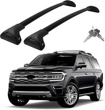 Roof Rack Cross Bars Compatible with Ford Expedition/Max 2018-2026 & Lincoln Navigator 2018-2024, Adjustable Aluminum 300LBS Anti-Theft Lock Cargo Carrier Rooftop Crossbar for Bike,Snowboard,Luggage