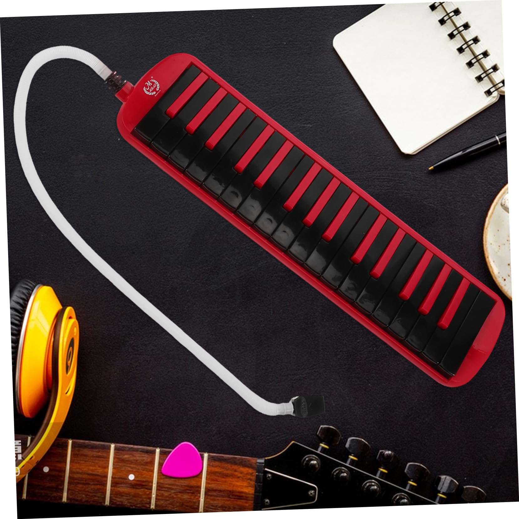 Cabilock Melódica y Estuche Eva con Teclado de Piano de 32 Teclas con Boquilla Instrumento Musical de Viento Ligero Tubos para Principiantes y Adultos