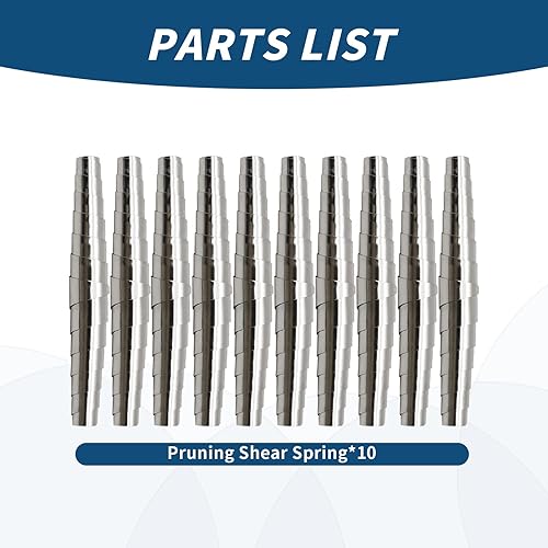 Miniatura 4 de 10 muelles de repuesto de 3.14 pulgadas para tijeras de podar de jardín, muelle de repuesto de acero inoxidable