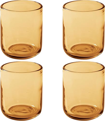 Miniatura 43 de bloomhouse - Two Time Oprah's Favorite Things Winner - Sayulita Spring 4 Piece Hand Made 16 OZ Jadeite Colored Glass Double Old Fashioned Set w/Four