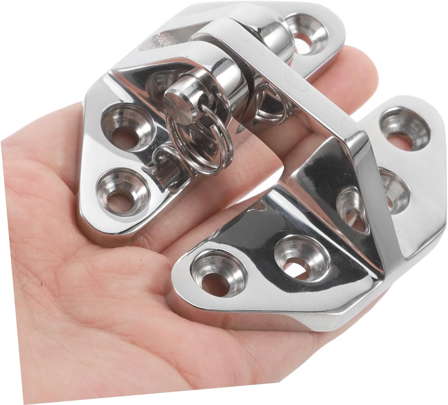Zerodeko 2pcs Grade Stainless Steel Hinges for Boats Heavy Duty Hatch Hinges Screws and Resistant Design for Deck Cabinet and Hatch Doors