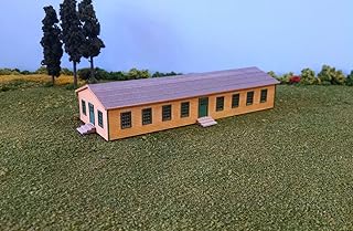 Train Time Laser N Scale Army Barracks Building Kit