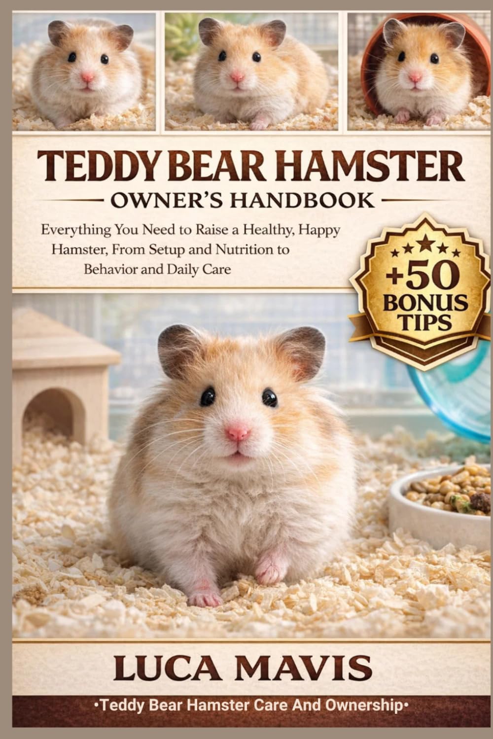 TEDDY BEAR HAMSTER OWNER'S HANDBOOK: Everything You Need to Raise a Healthy, Happy Hamster, From Setup and Nutrition to Behavior and Daily Care